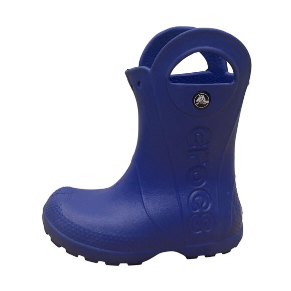 Crocs Children’s Blue Rubber Waterproof Handle It Rain Boots Size C11 - Picture 4 of 11